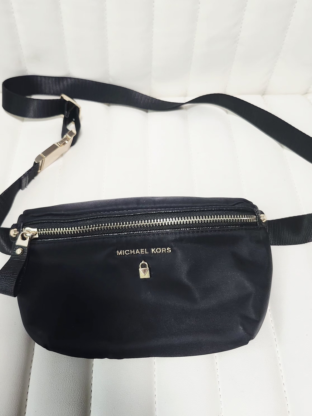 Michael Kors Black Nylon Belt Bag